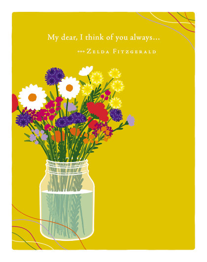 Positively Green Greeting Cards: Friendship - My Dear, I Think of You Always (Pack of 6)