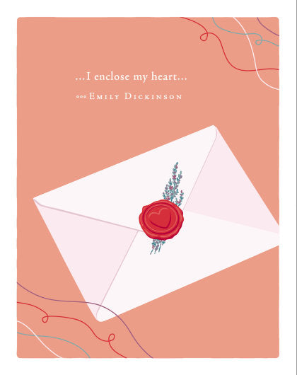 Positively Green Greeting Cards: Love - I Enclose My Heart (Pack of 6)