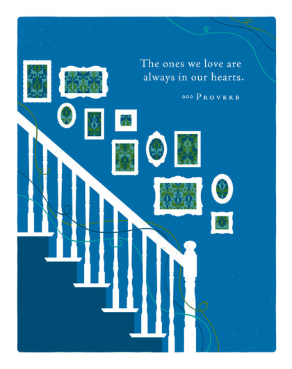 Positively Green Greeting Cards: Sympathy - The ones we love are always (Pack of 6)