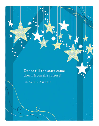 Positively Green Greeting Cards: Birthday - Dance till the stars come down from (Pack of 6)
