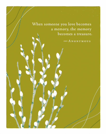 Positively Green Greeting Cards: Sympathy - When someone you love becomes (Pack of 6)