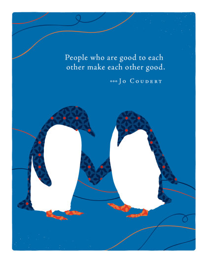 Positively Green Greeting Cards: Thank You - People who are good to each other (Pack of 6)
