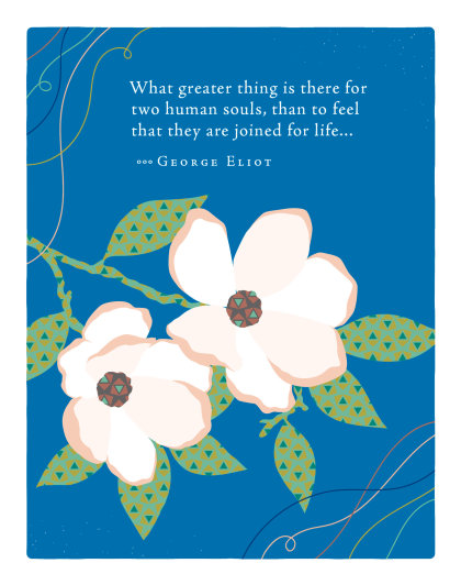 Positively Green Greeting Cards: Love - What greater thing is there for two (Pack of 6)