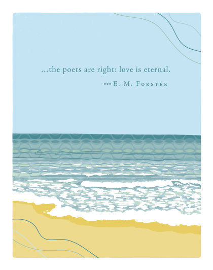 Positively Green Greeting Cards: Sympathy - The poets are right, love is eternal (Pack of 6)