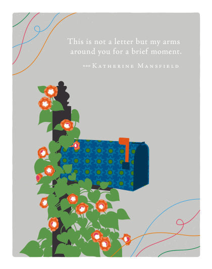 Positively Green Greeting Cards: Encouragement - This is not a letter but my arms around (Pack of 6)