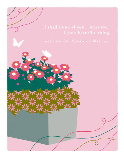 Positively Green Greeting Cards: Mother's Day - I shall think of you...whenever (Pack of 6)