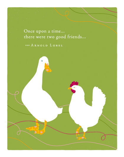 Positively Green Greeting Cards: Friendship - Once upon a time...there were two (Pack of 6)