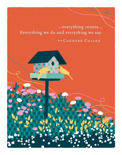 Positively Green Greeting Cards: Thank You -...everything counts... (Pack of 6)