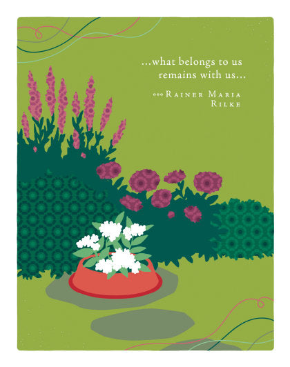 Positively Green Greeting Cards: Pet Sympathy - What belongs to us remains with us (Pack of 6)