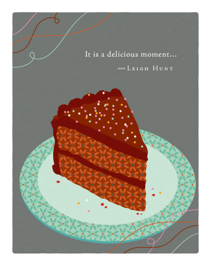 Positively Green Greeting Cards: Birthday - It is a delicious moment (Pack of 6)