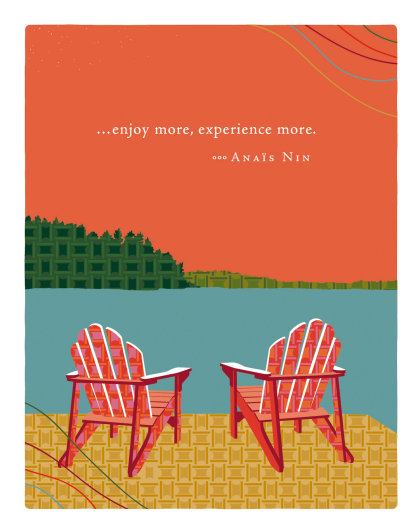 Positively Green Greeting Cards: Retirement - Enjoy more, experience more (Pack of 6)