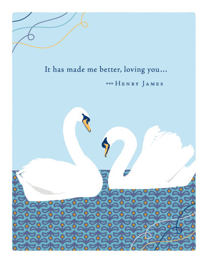 Positively Green Greeting Cards: Love - It has made me better, loving (Pack of 6)