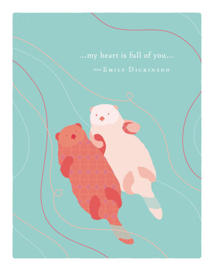 Positively Green Greeting Cards: Valentine's Day - My heart is full of you (Pack of 6)