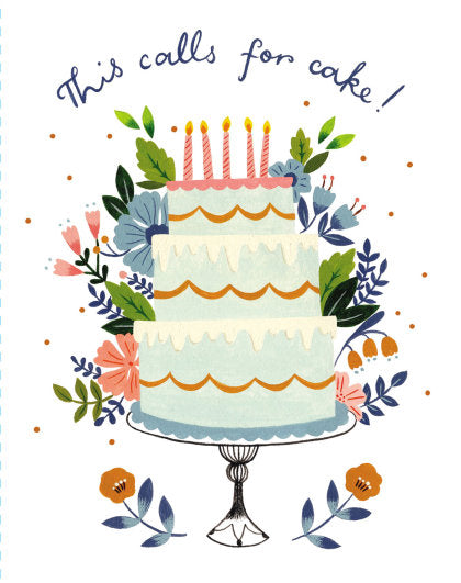 Love Muchly Greeting Cards: Birthday - This calls for cake (Pack of 6)