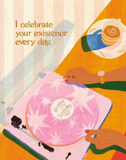 Love Muchly Greeting Cards: Birthday - I celebrate your existence every (Pack of 6)