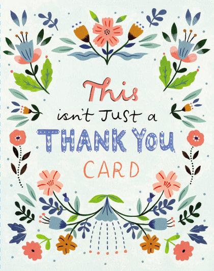 Love Muchly Greeting Cards: Thank You - This isn't just a thank you card (Pack of 6)