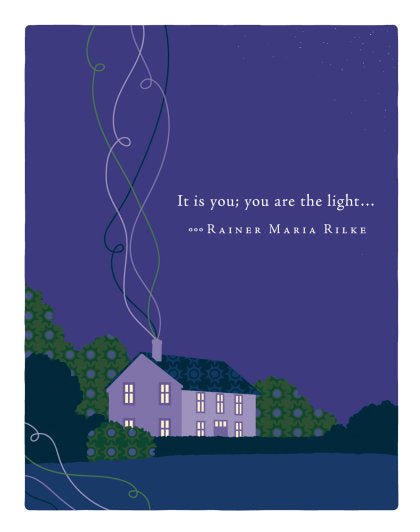 Positively Green Greeting Cards: Mother's Day - It is you; you are the light... (Pack of 6)