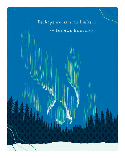 Positively Green Greeting Cards: Encouragement - Perhaps we have no limits (Pack of 6)