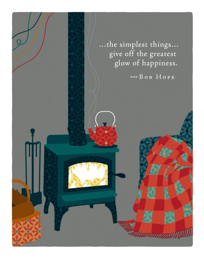 Positively Green Greeting Cards: Holiday - The simplest things…give off the greate (Pack of 6)
