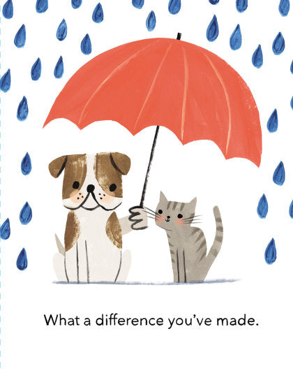 Love Muchly Greeting Cards: Thank You - What a difference you've made (Pack of 6)