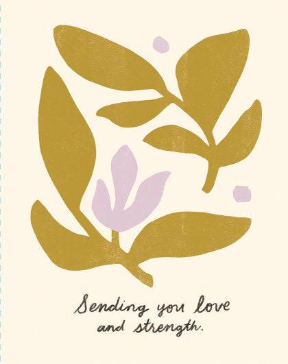 Love Muchly Greeting Cards: Get Well - Sending you love and strength (Pack of 6)