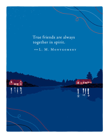 Positively Green Greeting Cards: Friendship - True friends are always together (Pack of 6)