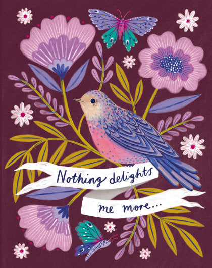 Love Muchly Greeting Cards: Thank You - Nothing delights me more (Pack of 6)
