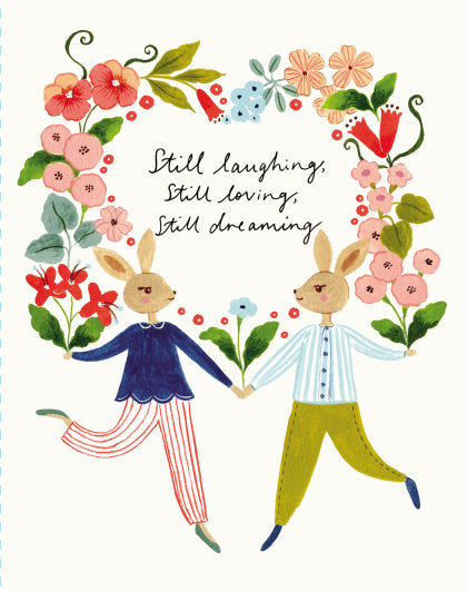Love Muchly Greeting Cards: Anniversary - Still laughing, still loving (Pack of 6)