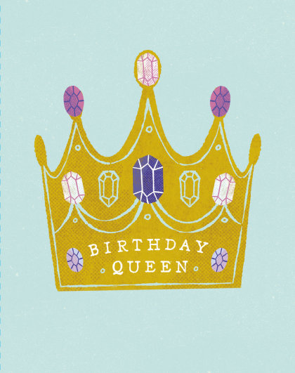 Love Muchly Greeting Cards: Birthday - Birthday queen (Pack of 6)