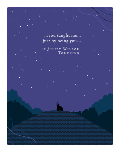 Positively Green Greeting Cards: Father's Day - You taught me... just by being you (Pack of 6)