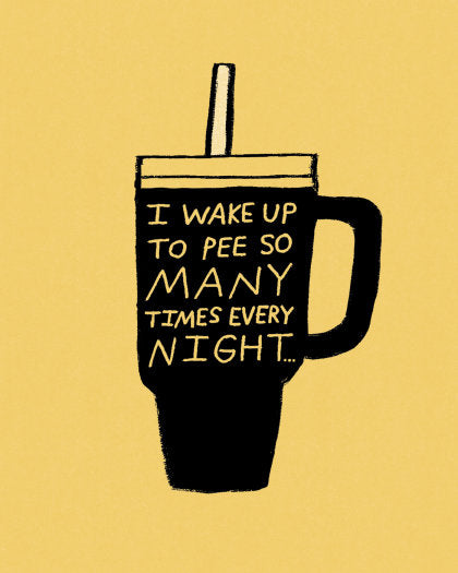 Humor Us Greeting Cards: Just For Laughs - I wake up to pee so many times (Pack of 6)
