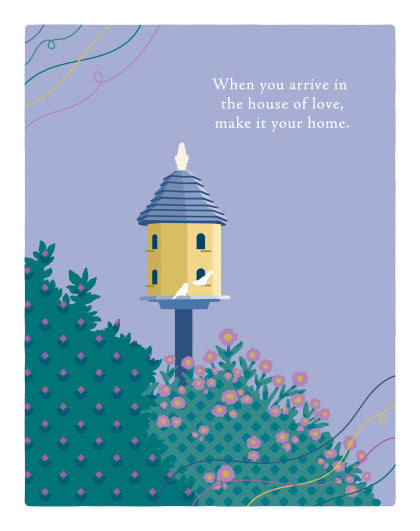 Positively Green Greeting Cards: Wedding Shower - When You Arrive in the House of Love, Make it Your Home (Pack of 6)