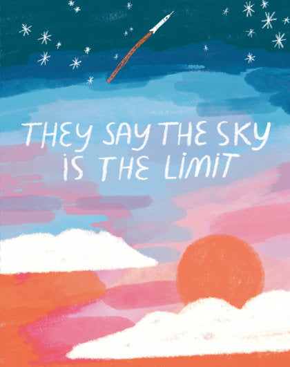Love Muchly Greeting Cards: Graduation - They Say the Sky's the Limit (Pack of 6)